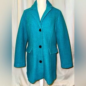 Appleseeds Teal Women's peacoat. Size 12P. GUC.